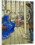 Sir Owen greets the Lady of the Fountain by Walter Crane
